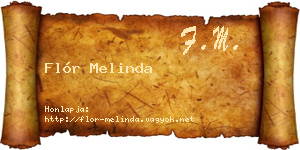 Flór Melinda névjegykártya